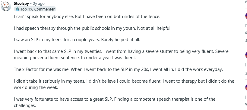 speech therapy works