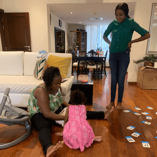 Vienna and a child in session